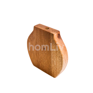 Maceta de Madera de Teca Natural Hecha a Mano, Florero Redondo de Madera, Contenedor de Plantas de Madera Sólida para Decoración del Hogar, Regalos Decorativos Hechos a Mano - Product Image 2