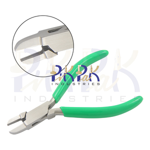 Alicates de Engaste de Piedras de Acero Inoxidable con Mordaza de 15mm, Mango de PVC de 130mm, Herramienta para Engaste de Puntas, Corte y Fabricación de Joyas, Bricolaje y Manualidades - Product Image 1