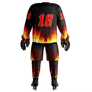 Conjunto de Uniforme de Hockey sobre Hielo al por Mayor para Equipos Profesionales y Escolares con Construcción Deportiva Resistente - Product Image 2