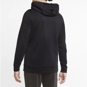 Men's Black Full <b>Zip</b> <b>Hooded</b> Sweatshirt Regular Fit Casual Breathable Quick Dry 100% Cotton French Terry Knit Winter Wear - Product Image 2