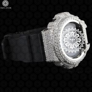 นาฬิกาข้อมือ Charm Jewels หรูหรา ระบบจักรกล ประดับเพชร ตัวเรือนสแตนเลส ขนาด 40 มม. หน้าปัดอนาล็อก สาย 20 มม. ตัวล็อคแบบหัวเข็มขัดเรืองแสง สไตล์ฮิปฮอป แฟชั่นสำหรับทุกเพศ - Product Image 4