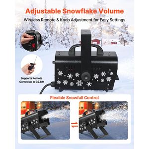 Macchina della Neve Portatile da 800W con Telecomando Wireless e Serbatoio da 1L, Ideale per Feste all'Aperto - Product Image 3