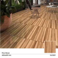 Carrelage en céramique et porcelaine moderne antidérapant 600x600mm, aspect bois grainé pleine masse, pour intérieur, garantie à vie, Inde, villa, résistant aux acides/à l'usure