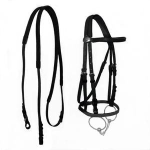 Bridon de cheval réglable, harnais d'équitation durable en métal, équipement équestre - Product Image 3