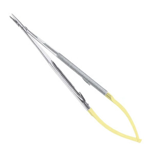 Porte-aiguille Castroviejo TC Micro 14 cm, manuel, à poignée droite, verrouillable, instruments chirurgicaux en acier inoxydable, certifié CE Classe I - Product Image 5