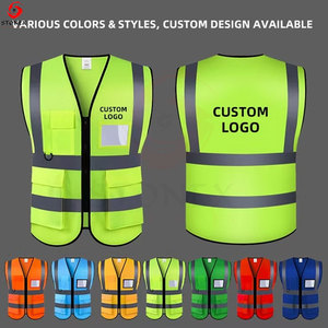 Gilet de sécurité réfléchissant pour homme de classe 2 ANSI, bande réfléchissante argentée, léger et respirant, vêtements de travail pour usine et circulation routière - Product Image 5