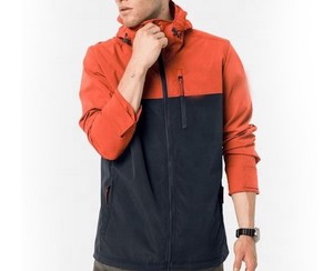 Chaqueta de invierno softshell para hombre, cómoda, de tela elástica, con cremallera completa, para trabajo, deportes y aventuras. - Product Image 1