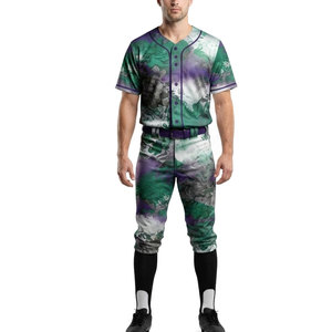 Ensemble d'uniformes de baseball personnalisés les plus vendus avec maillot respirant en polyester et pantalon assorti, design imprimé par sublimation - Product Image 1