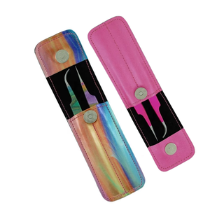 Nouvelles pinces à cils colorées personnalisées, pinces à cils pour extensions de cils volume, avec emballage personnalisé - Product Image 4