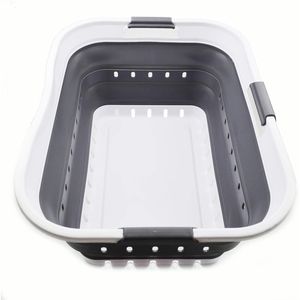 Cesto per Bucato Pieghevole in Plastica da 42L (11 Galloni), Contenitore/Organizzatore Salvaspazio Richiudibile - Product Image 1