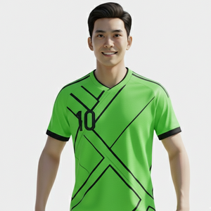 เสื้อฟุตบอลระบายอากาศได้ดี ใส่สบายผิว ชุดทีมฟุตบอลแบบกำหนดเองได้ |   ชุดยูนิฟอร์มพร้อมโลโก้และหมายเลขส่วนตัว - Product Image 4