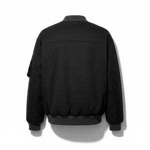 Chaqueta Bomber de Alta Calidad para Hombre con Cierre de Cremallera, Diseño Personalizado, Cuello Alto y Tela de Lona para Invierno, Venta al Por Mayor - Product Image 2