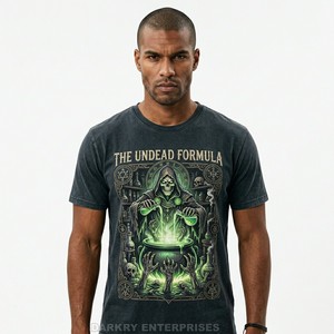 Camiseta Gráfica para Hombre al por Mayor, Camiseta de Algodón con Estampado Personalizado de Ajedrez, Terror y Zombis, Ropa Urbana de Alta Calidad, Servicio OEM del Fabricante - Product Image 3