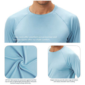 Rashguard personnalisé avec logo, tissu polyester et élasthanne, vêtements de sport, manches longues, gym, surf, couleur unie, sublimation. - Product Image 3