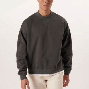 High Quality Men Sweatshirt Cotton Pullover Sweatshirt Crew Neck Sweatshirt Custom Logo Casual Sportswear Pullover Sweatshirt - Product Image 1