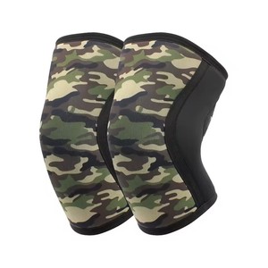 Genouillères en néoprène camouflage de différentes couleurs, respirantes, antidérapantes, avec soutien par compression pour la musculation et l'entraînement en salle de sport. - Product Image 4