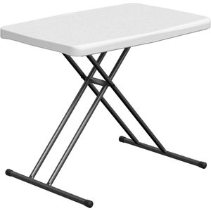30-Inch Folding <b>Table</b> <b>with</b> <b>Adjustable</b> <b>Height</b> Small Desk and TV Tray for Laptop Heavy Duty Utility Foldable Camping Furniture - Product Image 1
