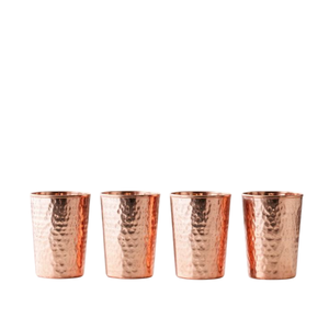 Verre à Moscow Mule miniature en cuivre massif de qualité industrielle, verre à shot en cuivre avec finition martelée, verre à Moscow Mule - Product Image 1