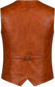 Chaleco de Cuero Reversible para Hombre, Talla Grande, Secado Rápido, Transpirable, Estilo Hip Hop, Ropa Exterior para Otoño, Diseño a Cuadros - Product Image 2