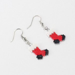 ต่างหูห้อยประดับลูกปัดทำมือ แฟชั่นสำหรับงานคริสต์มาส ของขวัญเครื่องประดับงานปัก ต่างหูดีไซน์โดดเด่น - Product Image 3