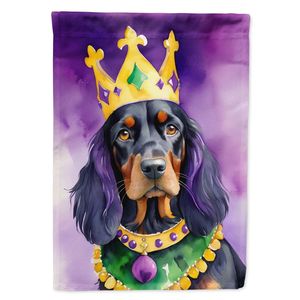 King Mardi Gras Gordon Setter Garden Flag Multicolor Mailbox Decorativo Yard Banner para Patio Artwork Flower Yard Lawn Signs - Product Image 1