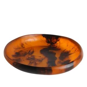 Bol et plat de service décoratifs en résine écologique polie, lavables au lave-vaisselle, pour les fêtes, fabriqués en Inde - Product Image 1