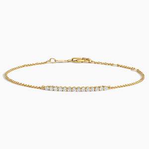 Pulsera de Diamantes Cultivados en Laboratorio, 0.23 Quilates, Oro Blanco de 10K, Certificado IGI, Chapado en Rodio de Lujo, Cadena Minimalista para Mujer, Joyería Fina - Product Image 3