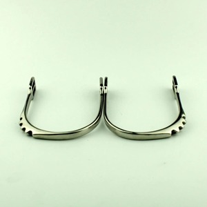 Espuelas de equitación personalizadas con logo impreso, de acero inoxidable, estilo western, en venta. - Product Image 2