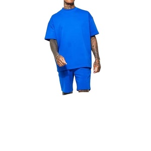 Custom Made Summer New Men Shorts <b>Sets</b> Short Sleeve T Shirt Shorts Solid Male Tracksuit <b>Set</b> Men's Brand Clothing 2 Pieces <b>Sets</b> - Product Image 5