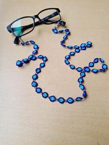 Handmade Embroidery Beaded <b>Lanyard</b> with Colorful Artisan Beadwork <b>for</b> <b>Keys</b> and ID Cards - Product Image 6
