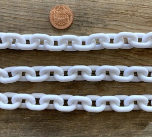 Cadenas Decorativas de Resina Acrílica de Lujo Personalizadas, Multiusos, con Eslabones Gruesos, para Decoración de Paredes, con Patrón de Bolas Vintage para Bodas - Product Image 1