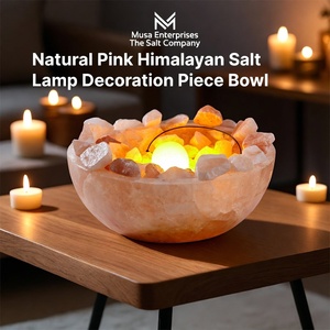 Lámpara de Sal Rosa del Himalaya de Lujo, Hecha a Mano, Portátil, Purificadora de Aire, Luz Decorativa, Brillo Relajante, Pieza de Roca, Spa, Dormitorio, Hogar - Product Image 3