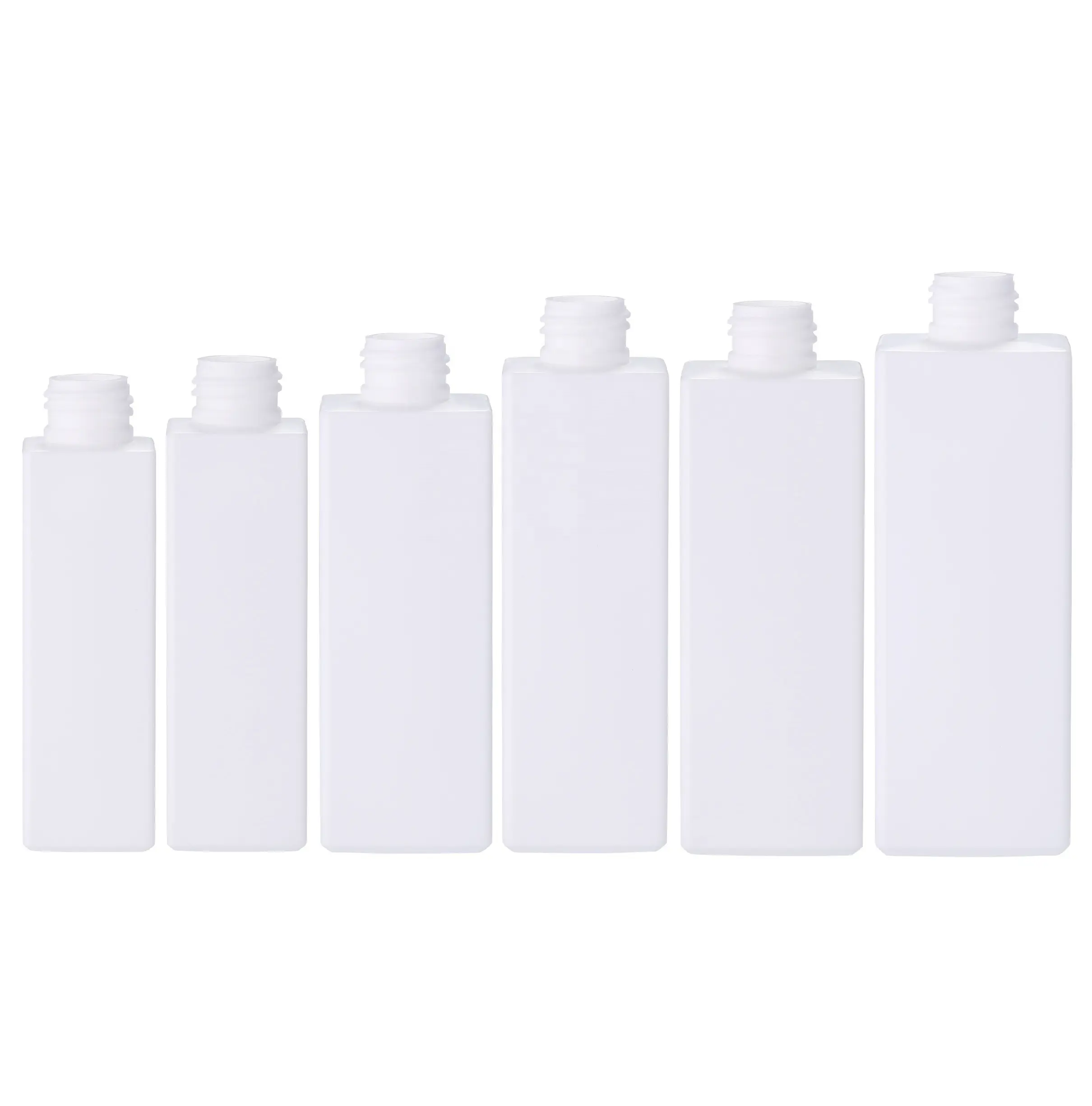 100ml 120ml 200ml 250ml 300ml PP White Square Plastic Empty Bottle with Pump Sprayer Cap Lid Skin Care Cosmetics (GQ-PP Series)