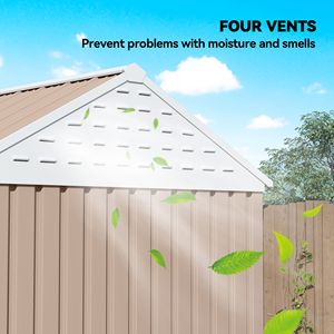 Casetta da Giardino in PVC per Attrezzi e Attrezzature da Giardinaggio - Product Image 3