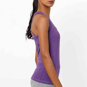 Débardeurs Femme Tissés en Coton 100% Respirant à Séchage Rapide, Col Montant Tendance, Imprimé Gaufré, Collection Été – Vente Flash - Product Image 4