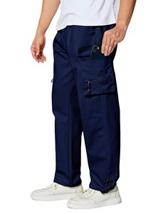 Pantalon cargo homme personnalisé respirant taille mi-haute, multi-poches, style streetwear, jogger, pour l'extérieur - Product Image 5