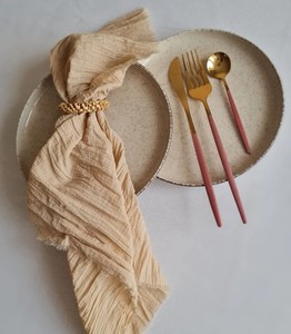 Ensemble de serviettes en gaze pour mariage - Product Image 1