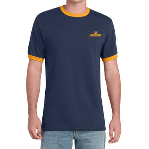 Durable Fabric <b>Ringer</b> <b>T</b>-<b>Shirt</b> Lightweight Feel <b>Ringer</b> <b>T</b>-<b>Shirt</b> For Daily Wear And Comfortable Fit - Product Image 1