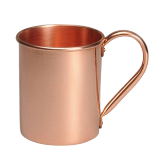 Mug en cuivre fait main, sans BPA, écologique, portable, 12 oz, avec poignée, design classique, pour cocktails Moscow Mule, gingembre, vodka, modèle KAMRAN - Product Image 3