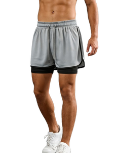 Shorts de sport pour homme en polyester/coton de haute qualité, respirants, à séchage rapide, écologiques, pour le basketball - Product Image 2