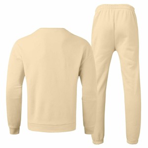 Conjunto de Sudadera Casual de Felpa 100% Algodón para Hombre, Tallas Grandes, Cuello Redondo, Chándal para Correr, Chándal Deportivo Personalizado con Estampado, OEM ODM - Product Image 2