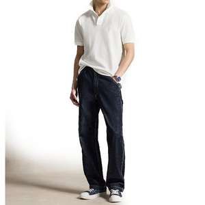 Nouveau T-shirt Classique Homme en Maille Tricotée Respirante avec Col et Poignets Côtelés en Coton, Broderie Personnalisée, Style Décontracté - Product Image 6