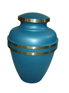 Urnas funerarias de latón de alta calidad para adultos con grabado, acabado en estaño y metal púrpura para cenizas humanas. - Product Image 6