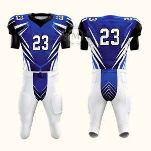 Nouvelle Arrivée - Ensembles d'uniformes de football américain pour hommes, personnalisables, vente en gros, manches courtes, respirants, grandes tailles pour équipe, MOQ 10 ensembles - Product Image 1