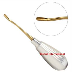 Elevador Dental Manual BISONS con Mango Corto Microdentado para Extracción de Dientes - Product Image 2