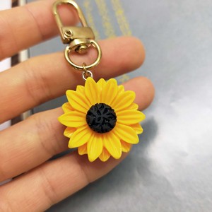 Sunflower Keychain Alloy Plastic Gift <b>Accessory</b> Daily Use for ages 14 and up. - Product Image 3
