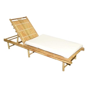 Chaise longue en bambou pliable et réglable pour l'extérieur et l'intérieur, idéale pour hôtels, villas et maisons – Vente en gros, OEM, ODM - Product Image 4