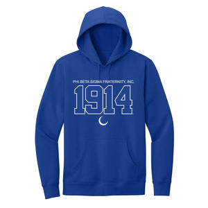 Sudadera con Capucha con Logotipo Bordado de la Universidad Phi Beta Sigma Fraternity INC - Product Image 1