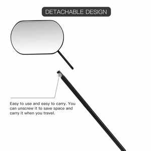 Professional <b>Plastic</b> Eyelash Extension Makeup <b>Mirror</b> for Lash Application & Tweezers Use Reusable Hand Hold Beauty Tool - Product Image 3