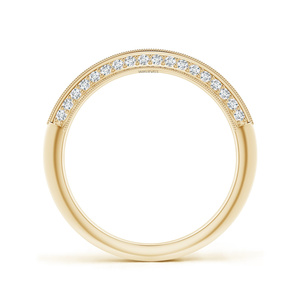 Anillo de Boda de Lujo con Doble Hilera de Diamantes Cultivados en Laboratorio, Chapado en Rodio, para Compromiso y Fiesta, Oro 10K 14K 18K, Plata 925 935 - Product Image 3